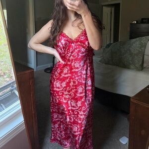 Adonna Red Floral Chemise